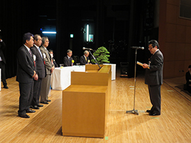 謝辞 福島県知事表彰 焼肉レストラン天山