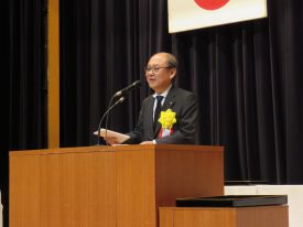 祝辞 （公社）日本食品衛生協会　常務理事　塚脇一政氏